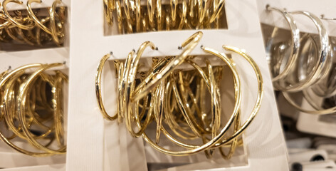 Yellow gold earrings
