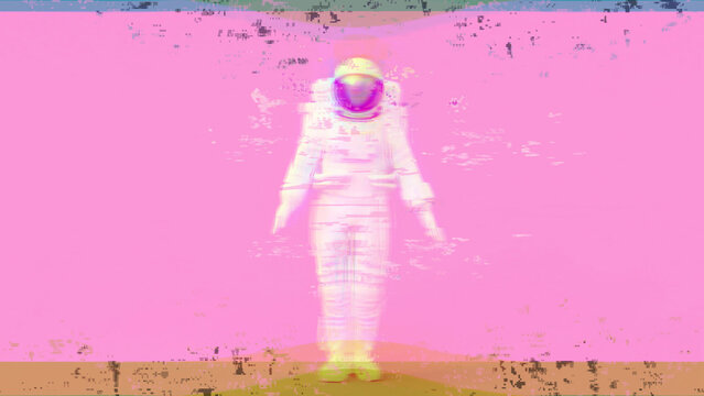 Digital Glitch Bad Connection Motion Effect &ndash; Distorted Signal Video Style Wide