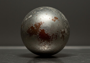 Element Plutonium (Pu) A scientific photograph of a sphere of weapons-grade Plutonium-239