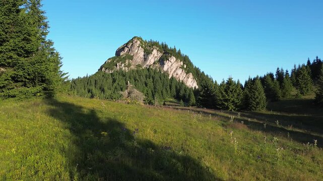 Aerial view drom drone on Mały Rozsutec, Slovakia