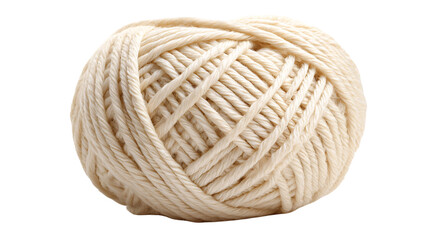 Obraz premium Cozy cream yarn ball ready for your next creative handmade project, offering warmth and comfort.