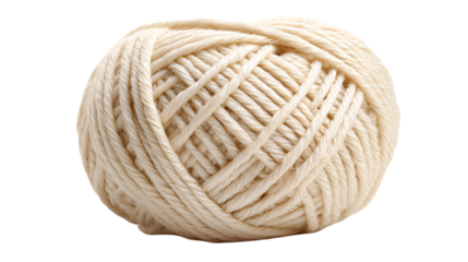 Cozy cream yarn ball ready for your next creative handmade project, offering warmth and comfort.