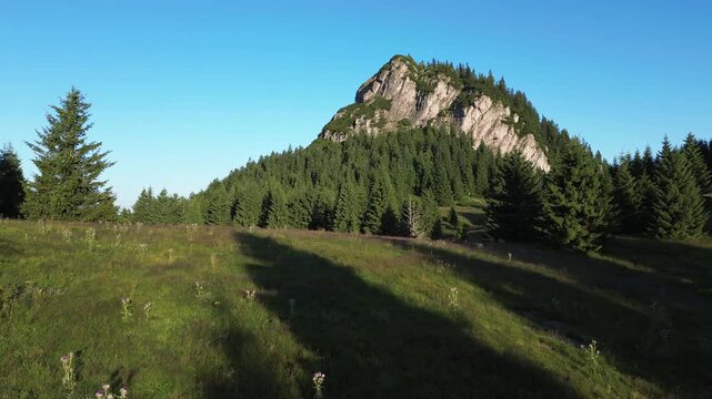 Aerial view drom drone on Mały Rozsutec, Slovakia