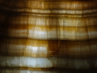 Golden Brown Onyx Backlit Stone Surface