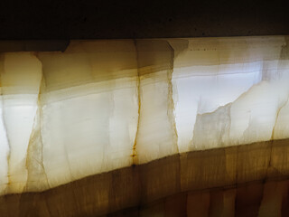 Translucent Beige Onyx Backlit Panel Texture