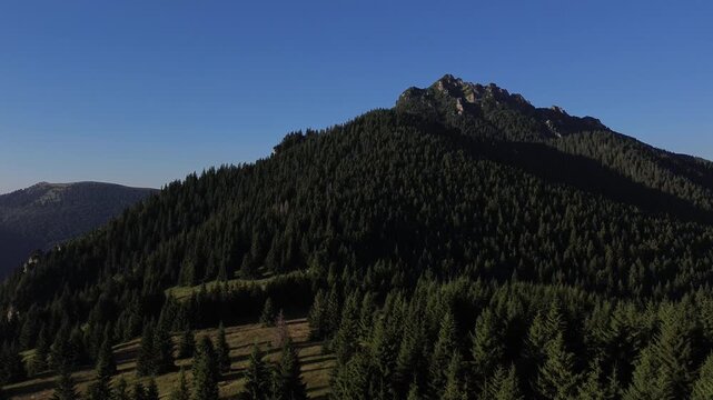 Aerial view drom drone on Mały Rozsutec, Slovakia