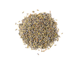 Dry lavender flowers isolated, lavandula perfume buds, petals, fragrance lilac blossoms, herbs