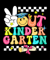 Make the Kindergarten design the highlight of your child's wardrobe. This playful and energetic design is perfect as a first day of Kindergarten design for 1st day of Kindergarten