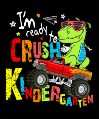 Make the Kindergarten design the highlight of your child's wardrobe. This playful and energetic design is perfect as a first day of Kindergarten design for 1st day of Kindergarten