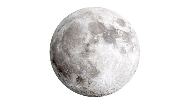 stunning full moon glowing with detailed surface texture