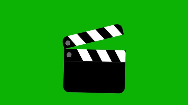 Movie Clapperboard with Smoke Transition on Green Screen | Cinematic Action Overlay