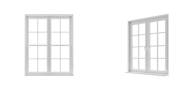 Stylish white window designs home interior collection modern aesthetic front interior decor inspiration. Cut out set png