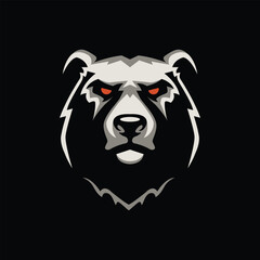 bear abstract logo modern style