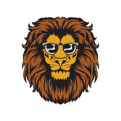 Lion head vector simpel logo