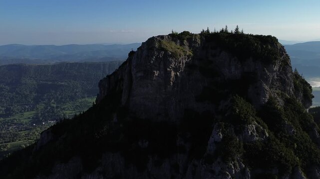 Aerial view drom drone on Mały Rozsutec, Slovakia