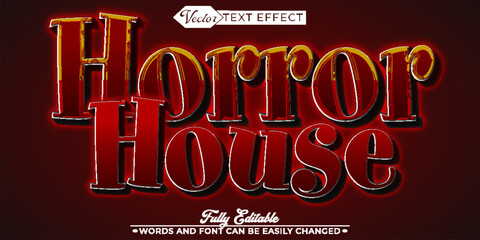  Horror House Vector Fully Editable Smart Object Text Effect