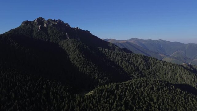 Aerial view drom drone on Mały Rozsutec, Slovakia