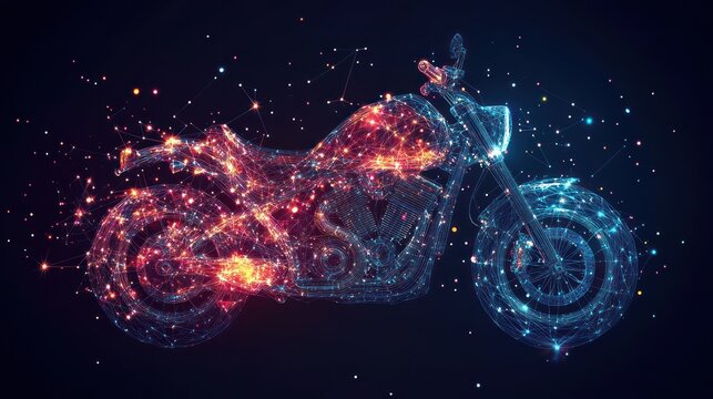 Abstract motorcycle
