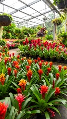 Colorful Bromeliads Greenhouse