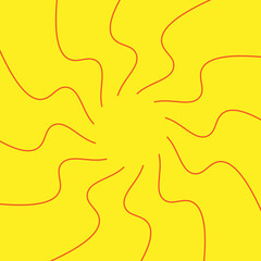 Abstract Sun Background In Yellow. Sunburst Sun Rays Art Background, Wallpaper, Banner, Artwork.