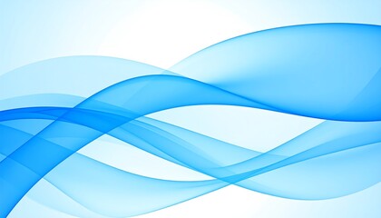 Obraz premium Blue Abstract Wave Background. (5)