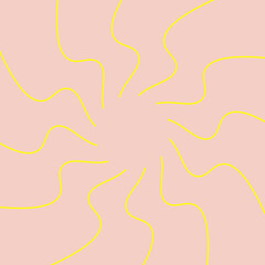 Abstract Sun Background In Pink. Sunburst Sun Rays Art Background, Wallpaper, Banner, Artwork.