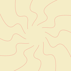 Naklejka premium Abstract Sun Background In Creamy White. Sunburst Sun Rays Art Background, Wallpaper, Banner, Artwork.