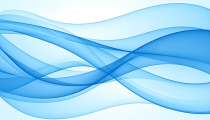 Obraz premium Blue Abstract Waves Background. (9)