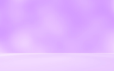 Empty purple studio room for product presentation with shadow of tree leaves on the wall. Interior concrete wall and floor design backdrop for displaying products. Shadow overlay effect.