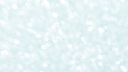 Blue green turquoise bokeh texture background. Concept for Winter season, Snowfall, New Year, Christmas and All Celebrations.