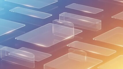 Abstract geometric shapes with translucent textures - Powered by Adobe