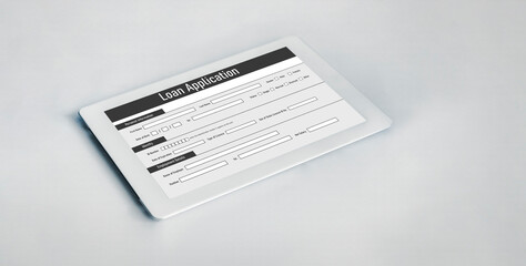 Online loan application form for modish digital information collection on the internet network
