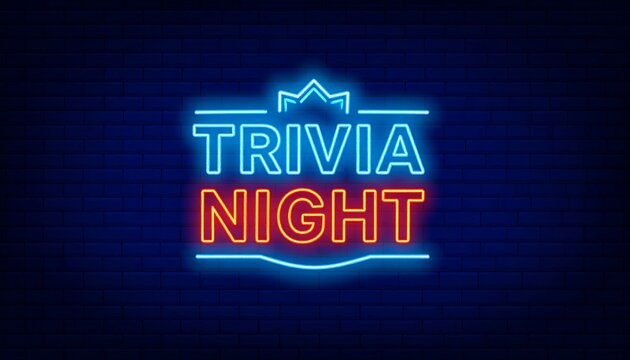 Neon sign trivia night