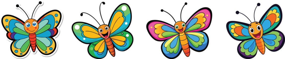 Happy Butterfly Garden Sticker Bundle