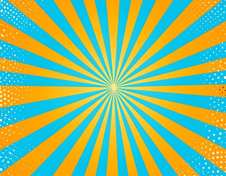 Retro sunburst background with radiating lines