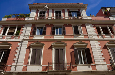 A picturesque three storey house in Rome