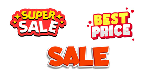 Sale tags set, set of sale tags, sale labels set, price discount tags, set shopping sale