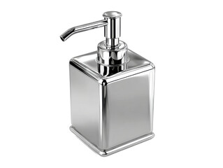 Obraz premium Chic chrome soap dispenser contemporary indoor bathroom photography