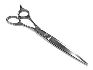 Obraz premium Precision cutting with professional scissors in a studio environment