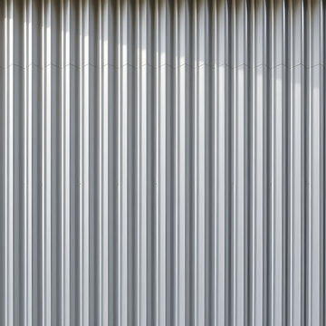 Corrugated aluminum sheet metal facade texture