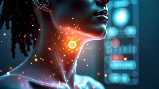 Thyroid gland, hormone production, gland function. Endocrine health. Follicles release essential hormones. Hormone levels affect metabolism. Proper thyroid function ensures vitality.