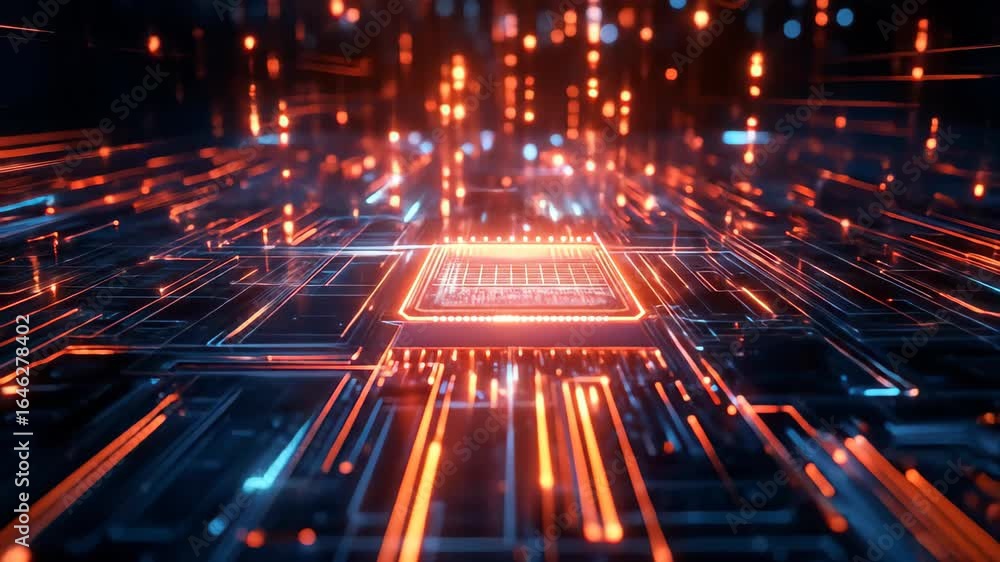 Aufkleber dynamic data flow visualization digital realm graphic design high-tech environment abstract perspect
