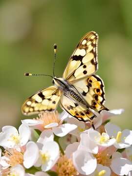 Machaon sur une scabieuse en fleur