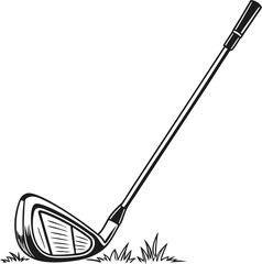 vector illustration of a golf bat