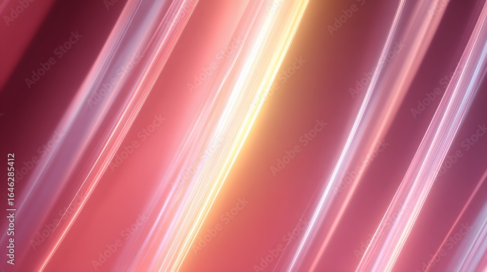 Aufkleber diagonal abstract lines of light in a vibrant color palette.