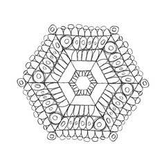 Decorative Web pattern. Symmetrical Design. 