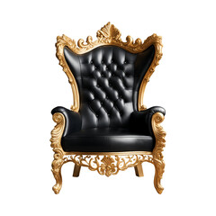 antique armchair isolated on white