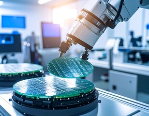 Robotic arm handling circuit boards