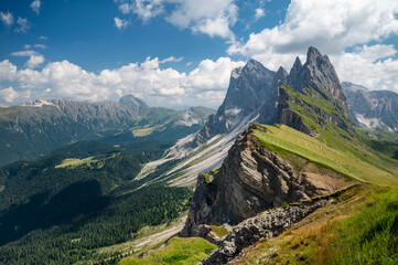 Seceda: The most beautiful view of the entire Dolomites. Massif of Odle