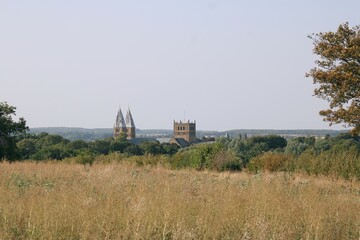 Southwell Minster, Nottinghamshire, viewed from the south.